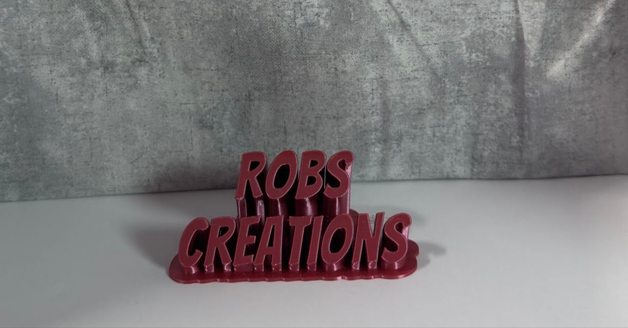 Custom 3D-Printed Name Display