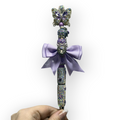 Purple Butterfly with Ribbon